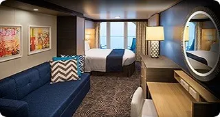 Cabine balcon vue mer communicante